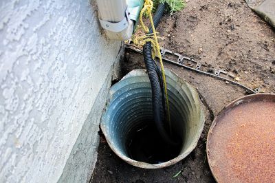 Sump Pump Discharge Line Repair